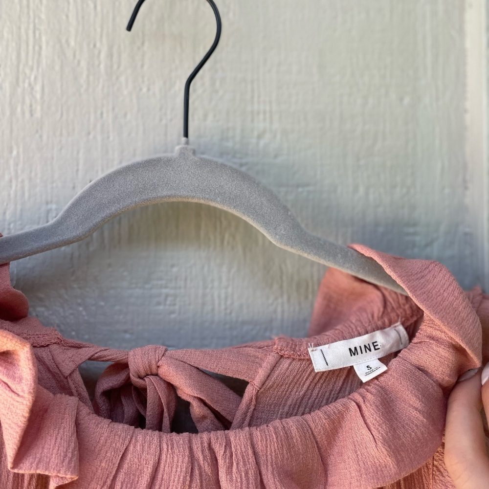 Pink Ruffled Mini Dress - Picture 4 of 4